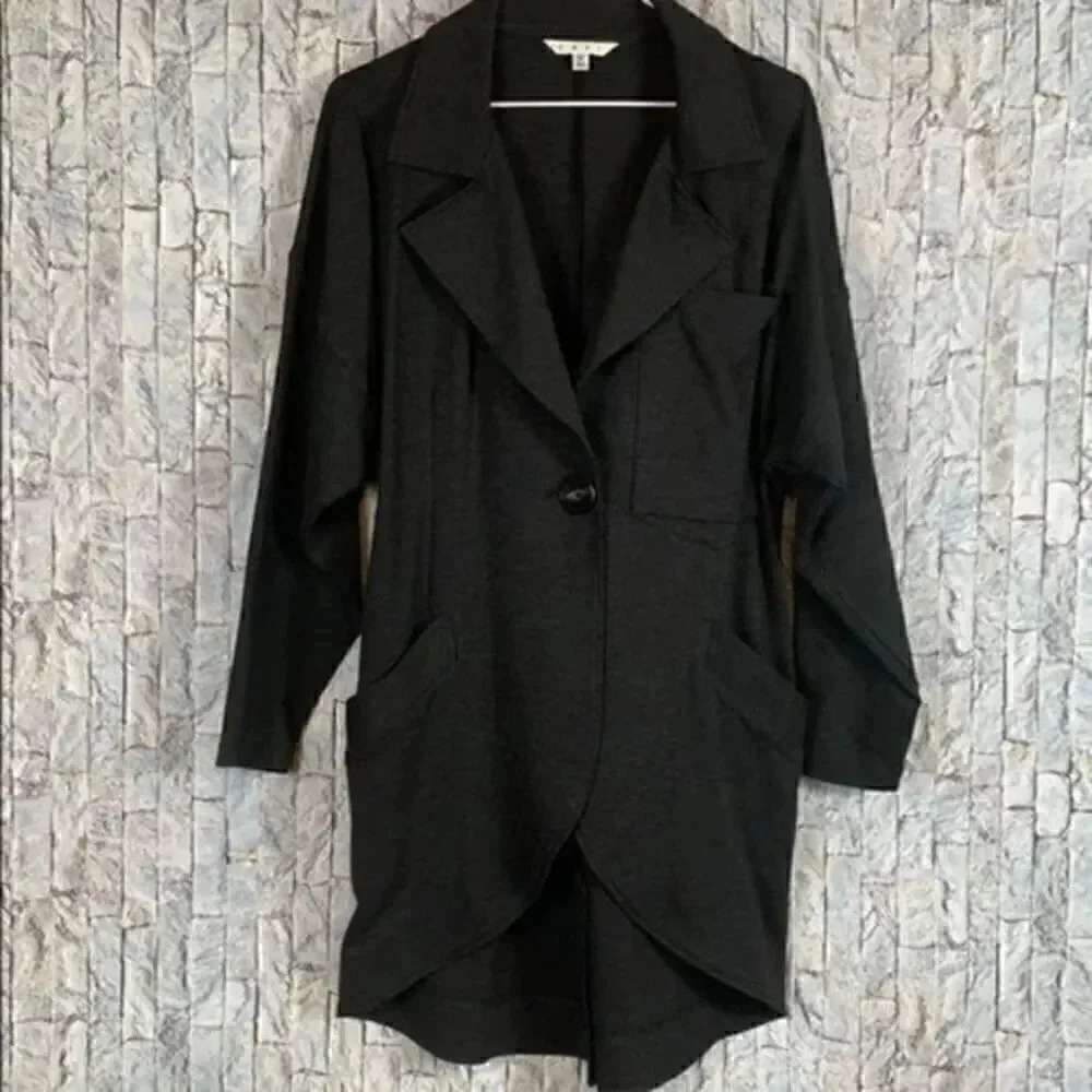 Cabi NWOT dark gray eclectic jacket size small - Picture 1 of 7